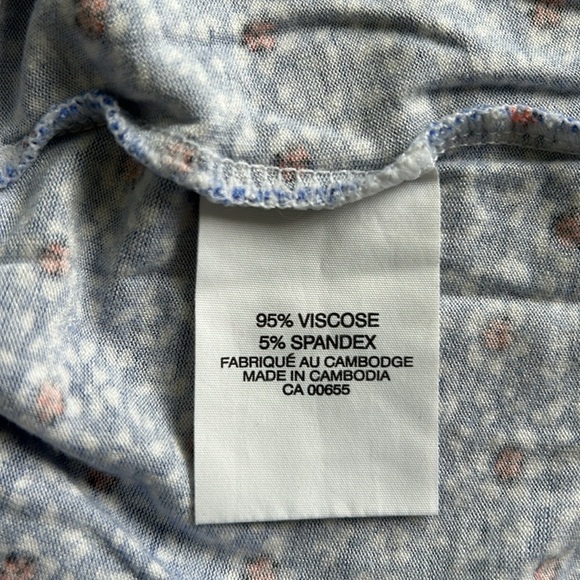 Blue Floral Women's Top - Picture 7 of 8